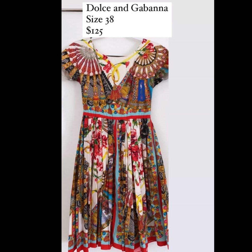 Dolce and Gabanna beautiful print dress size 38